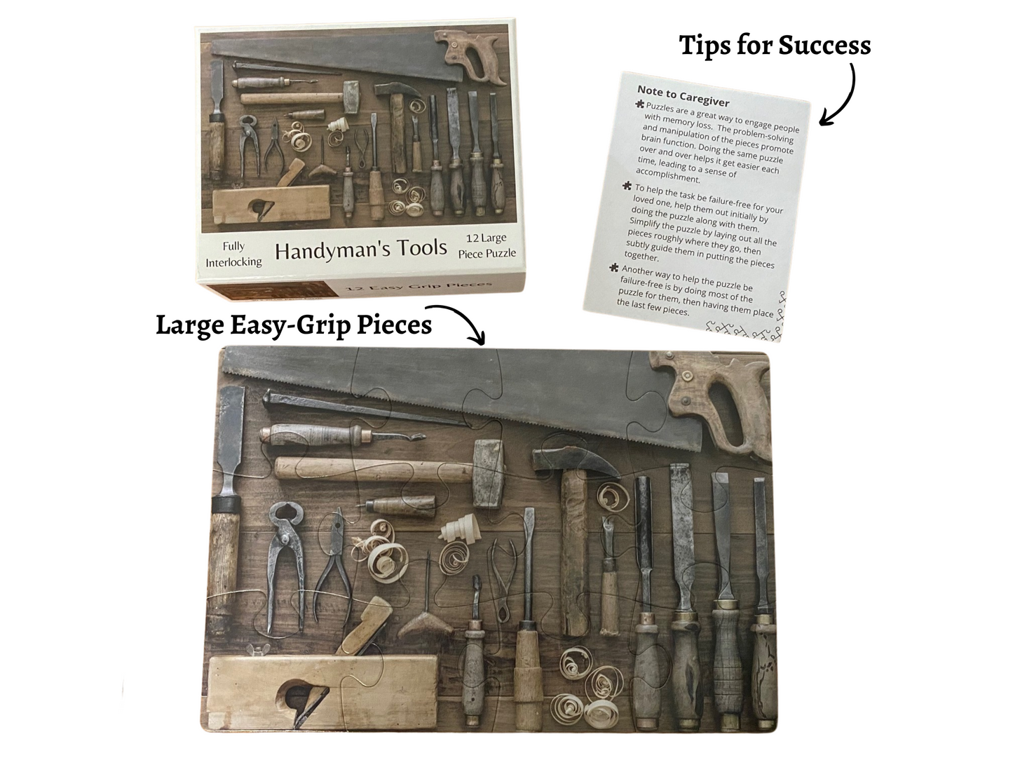 Handyman's Tools 12 Piece Puzzle
