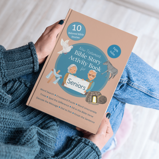 New Testament Bible Story Activity Book for Seniors