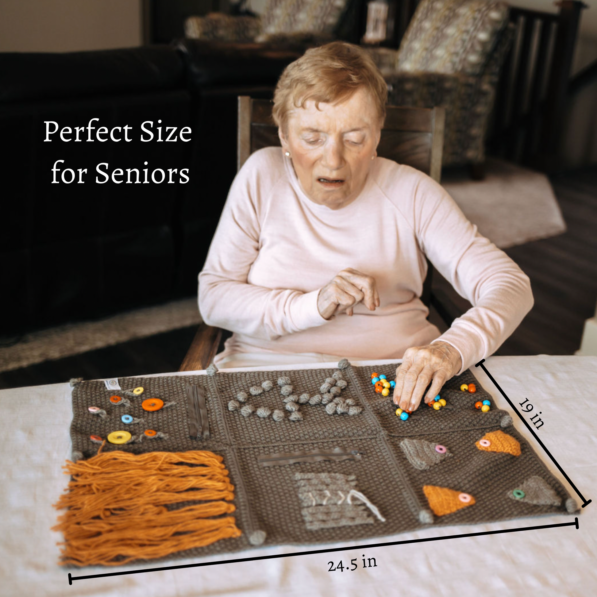 fidget blanket for alzheimers and dementia paitents