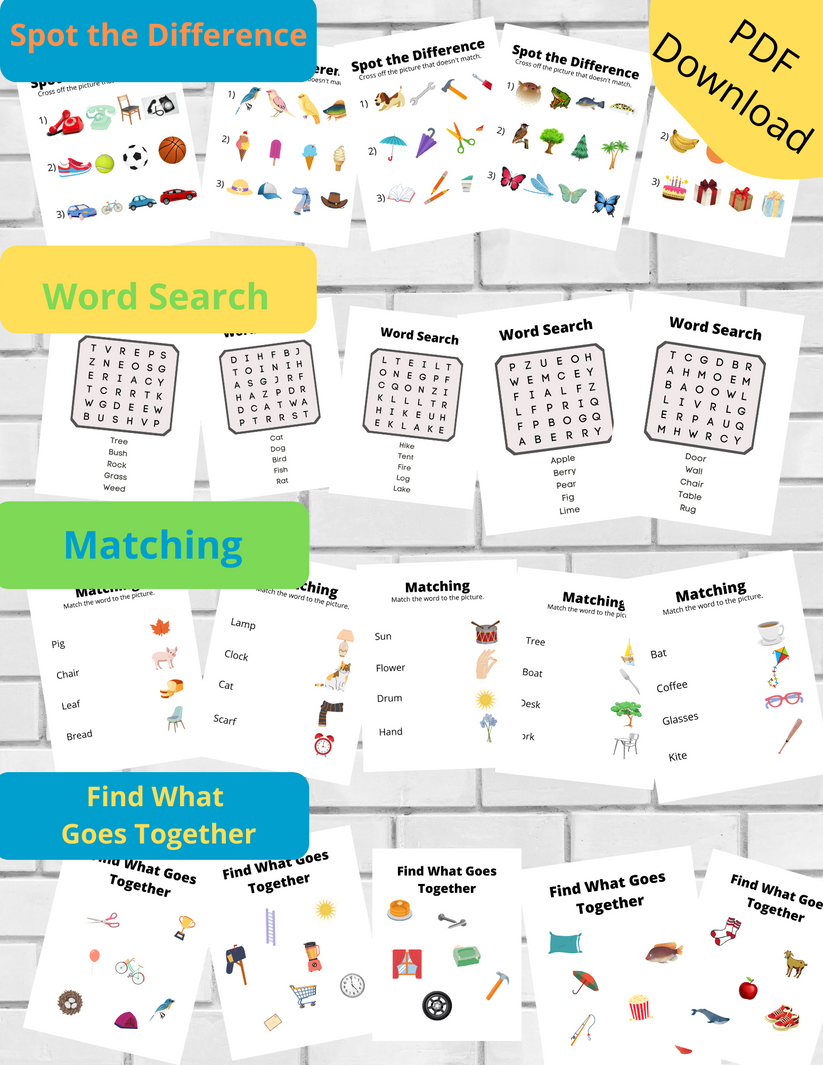 Printable Activity Pages for Seniors – GrandMinds